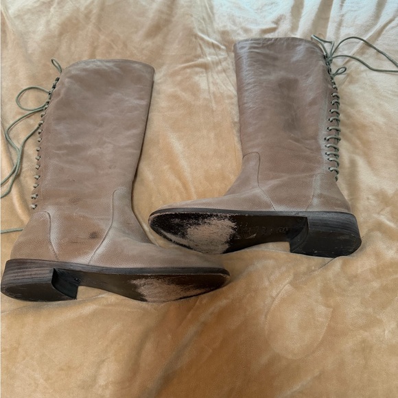 Joie Women's Slow Ride Tall Lace-Up Knee-High Riding Boots 38.5 - Picture 2 of 7